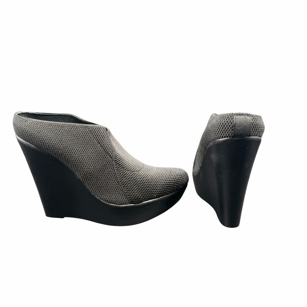 Barcelona Collective Mila Wedge Mule Black EU 40 US 9 Platform Heel